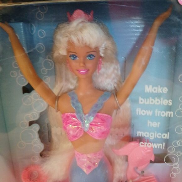 Vintage Barbie Bubbling Mermaid Doll 1996 New in Box NIB 16131 Factory Sealed - Picture 3 of 16